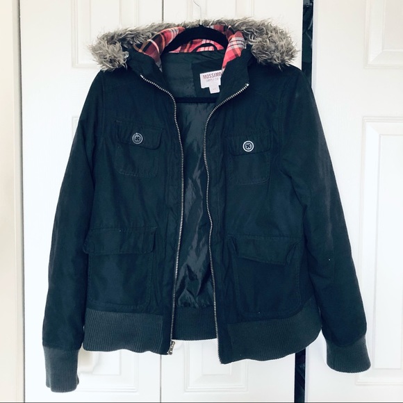 Mossimo Supply Co. Jackets & Blazers - Mossimo Supply Co Parka Fur Lined Hood Jacket Coat